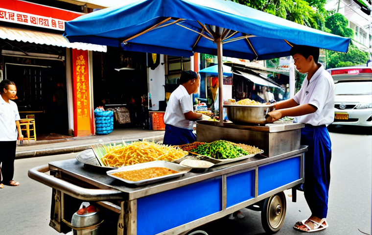 내러티브 건강법의 장단점 비교 - Thai Street Food Vendor**

*   A friendly Thai street food vendor (male or female) preparing Pad Tha...