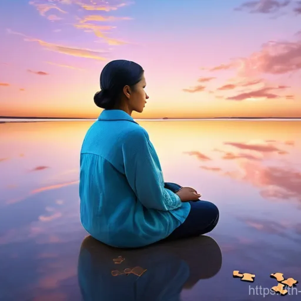 내러티브 건강법을 통한 문제 해결 방법 - **Prompt 1: The Inner Tapestry of Self-Healing**
"A contemplative person, gender-neutral, approx...
