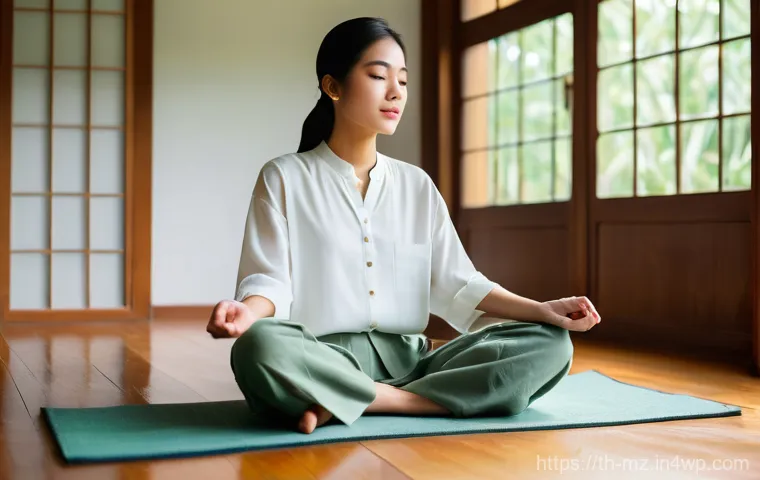 내러티브 건강법과 성격 유형의 관계 - **Prompt for Introverted Reflection through Journaling:**
    "A young Thai woman, dressed in a loos...